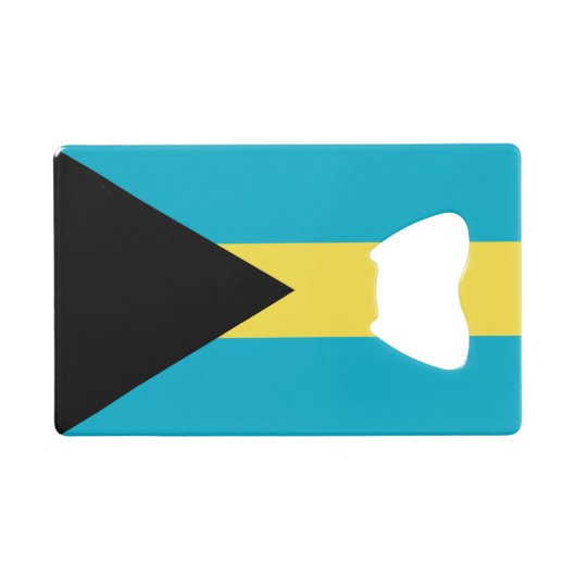 Bahamaanse vlag kredietkaart flessenopener (Voorkant (Horizontaal))