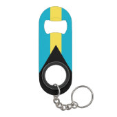 Bahamaanse vlag mini flessenopener (Achterkant)