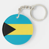 Bahamaanse vlag sleutelhanger (Achterkant)