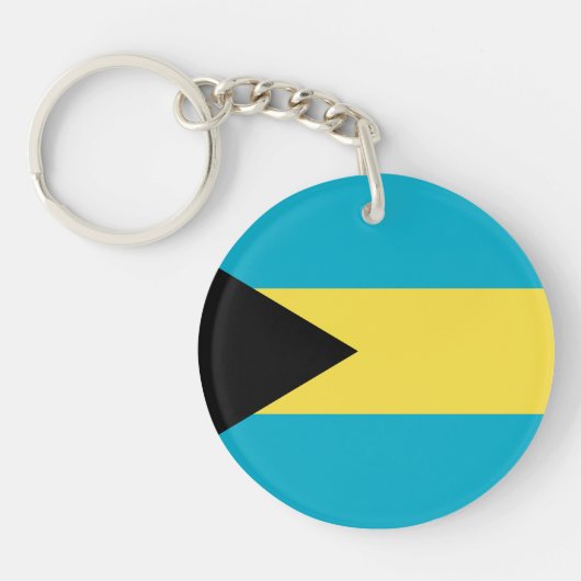 Bahamaanse vlag sleutelhanger (Voorkant)