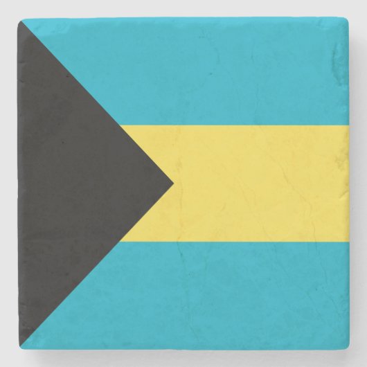 Bahamaanse vlag stenen onderzetter (Voorkant)