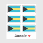 Bahamaanse vlag sticker (Vel)