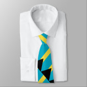 Bahamaanse vlag stropdas (Gebonden)