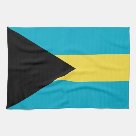 Bahamaanse vlag theedoek (Horizontaal)