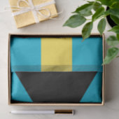 Bahamaanse vlag tissuepapier (Geschenk)