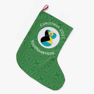 Bahaman Vlag Blonde Engel Kerst Persoonlijk Grote Kerstsok
