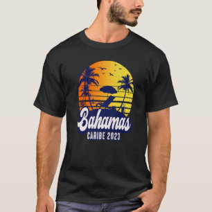 Bahama's 2023 Caribe Sunset Beach Retro Premium T-shirt
