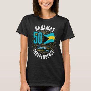 Bahama's 50e onafhankelijkheid Bahamaanse vlag Nas T-shirt
