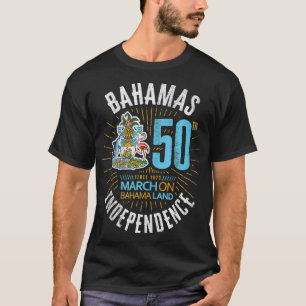 Bahama's 50e onafhankelijkheid Bahamaanse vlag Nas T-shirt