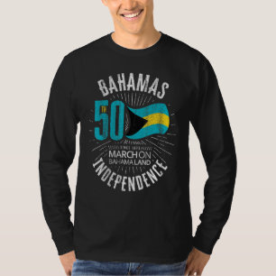 Bahamas 50e Onafhankelijkheid Bahamaanse Vlag Nass T-shirt