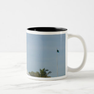 BAHAMAS, Abacos, Loyalist Cays, Elleboog Cay, Hope Tweekleurige Koffiemok