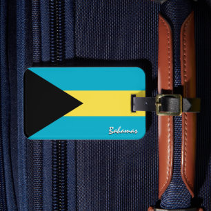 Bahama's Bagagelabels, patriottische Bahama's vlag Bagagelabel
