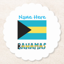 Bahamas Bahamaanse vlag Blauwe Personalisatie Part