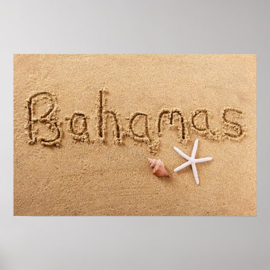 Bahamas Beach Poster (Voorkant)