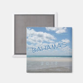 Bahamas Beach Souvenir Frigo Magnet Changement Ann (Recto/Verso)