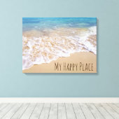 Bahamas Beach surf Canvas Afdruk (Insitu (Houten vloer))