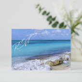 Bahamas Beach Wedding RSVP (Staand voorkant)