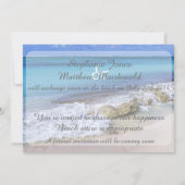 Bahamas Beach Wedding Save the Date (Achterkant)