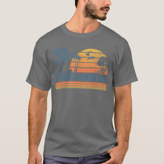 Bahamas Beach Zomervakantie Zonsondergang  70s R T-shirt