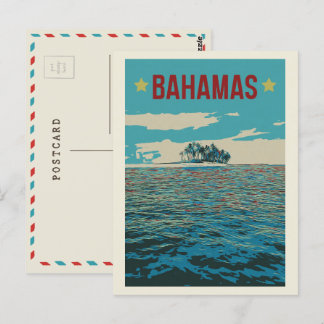 Bahamas Carribean, paysage typique Carte postale