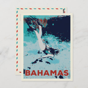 Bahamas Carribean, plongée sous-marine Carte posta
