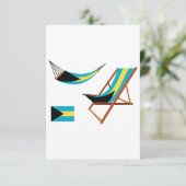 Bahamas Chairs Uitnodigingen (Staand voorkant)