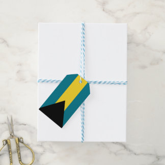 Bahamas Eilanden Vlag Verjaardag Cadeaulabel