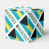 Bahama's en Bahaman Flag Tiled Personalized Bedankdoosjes (Achterkant)
