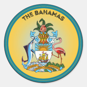 Bahama's Erfgoed Embleem Ronde Sticker
