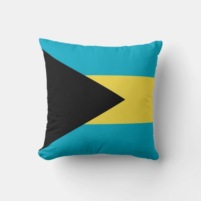 Bahamas Flag American MoJo Pillow Kussen (Voorkant)