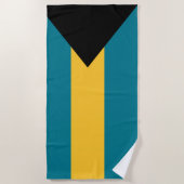Bahamas flag Beach Towel Strandlaken (Voorkant)