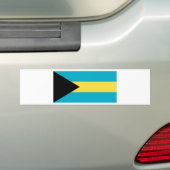 Bahamas Flag Bumpersticker (Op auto)