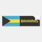 Bahamas Flag Bumpersticker (Voorkant)