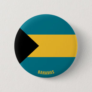 Bahamas Flag Charming Patriotic Ronde Button 5,7 Cm