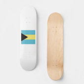 Bahamas Flag Emblem Skateboard (Voorkant)