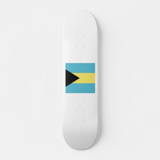 Bahamas Flag Emblem Skateboard (Voorkant)