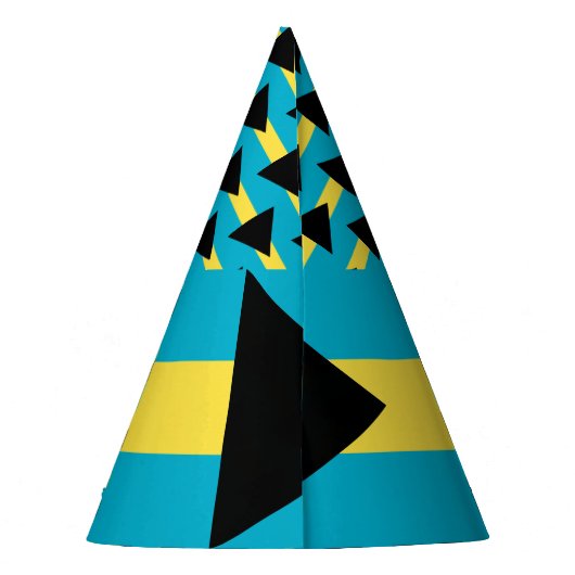 Bahamas Flag Feesthoedjes (Achterkant)