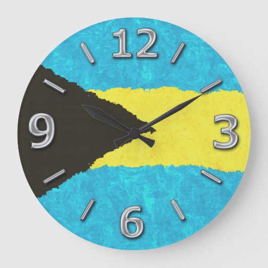 BAHAMAS FLAG GROTE KLOK (Voorkant)