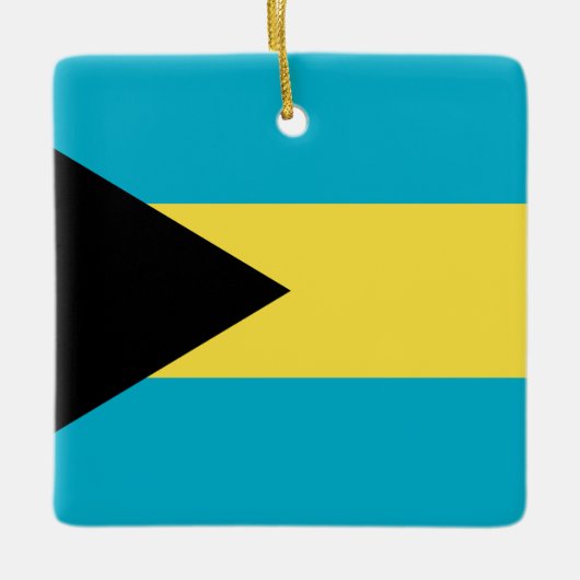 Bahamas Flag Keramisch Ornament (Voorkant)