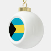 Bahamas Flag Keramische Bal Ornament (Rechts)