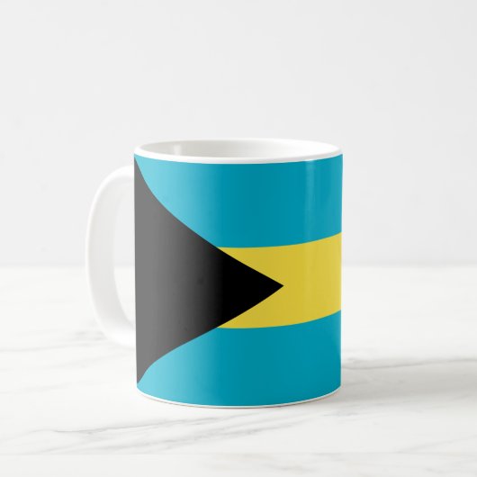Bahamas Flag Koffiemok (Voorkant links)