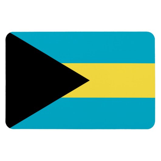 Bahamas Flag Magneet (Horizontaal)