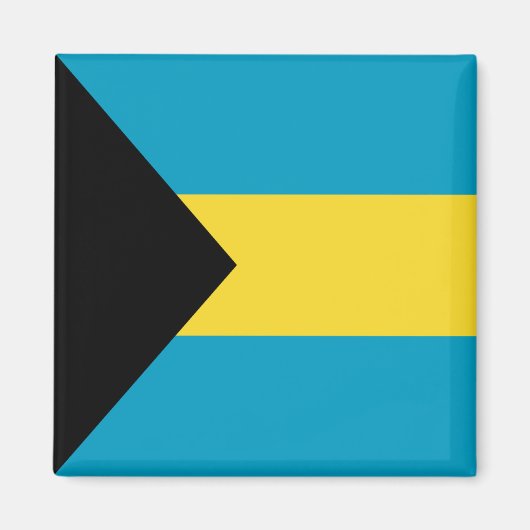 Bahamas Flag Magnet Magneet (Voorkant)