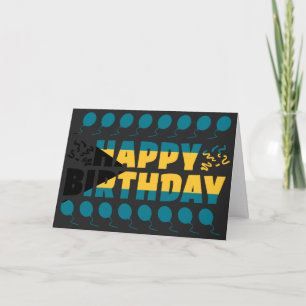 Bahamas Flag Patriotic Birthday Kaart