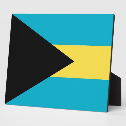 Bahamas Flag Plaque Fotoplaat (Zijkant)