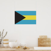 Bahamas Flag Poster (Keuken)
