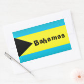 Bahamas Flag Rechthoekige Sticker (Envelop)