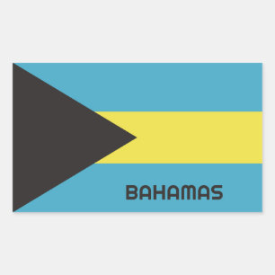 Bahamas Flag Rechthoekige Sticker