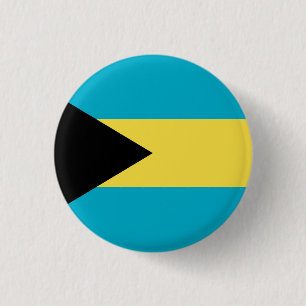 Bahamas Flag Ronde Button 3,2 Cm