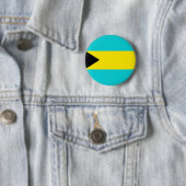 Bahamas Flag Ronde Button 5,7 Cm (In situ)